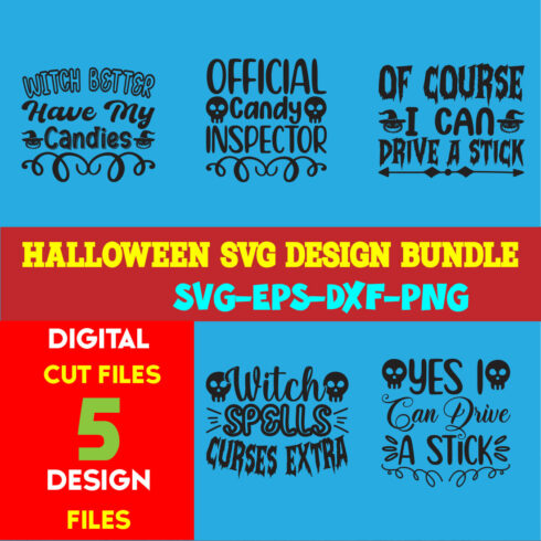 Halloween T-shirt Design Bundle Volume-05 cover image.