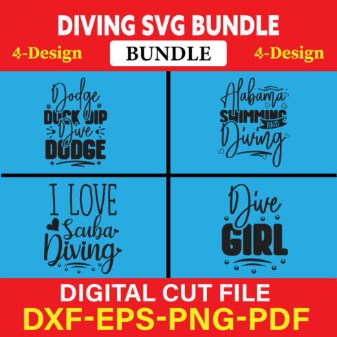 Diving T-shirt Design Bundle Vol-2 cover image.