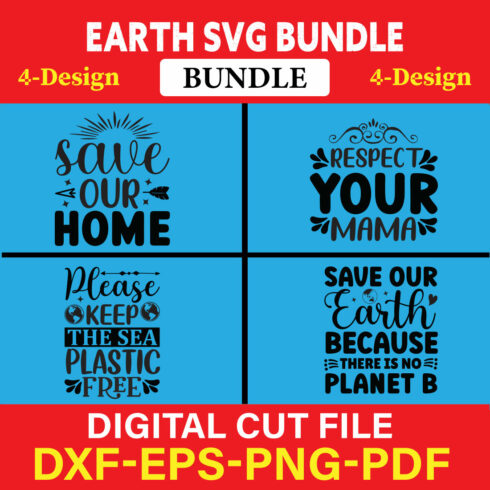 Earth T-shirt Design Bundle Vol-3 cover image.