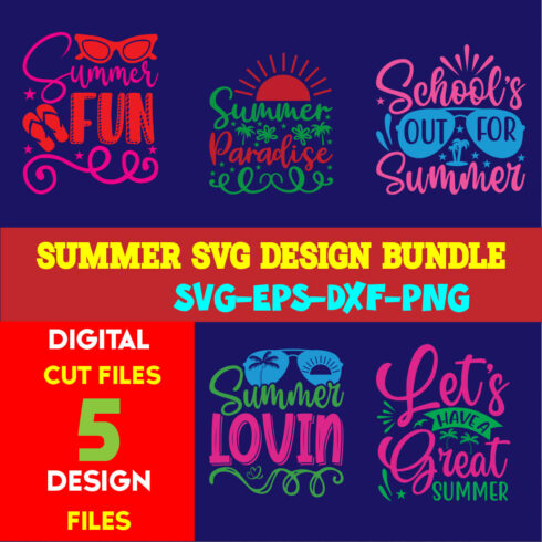 Summer T-shirt Design Bundle Volume-03 cover image.