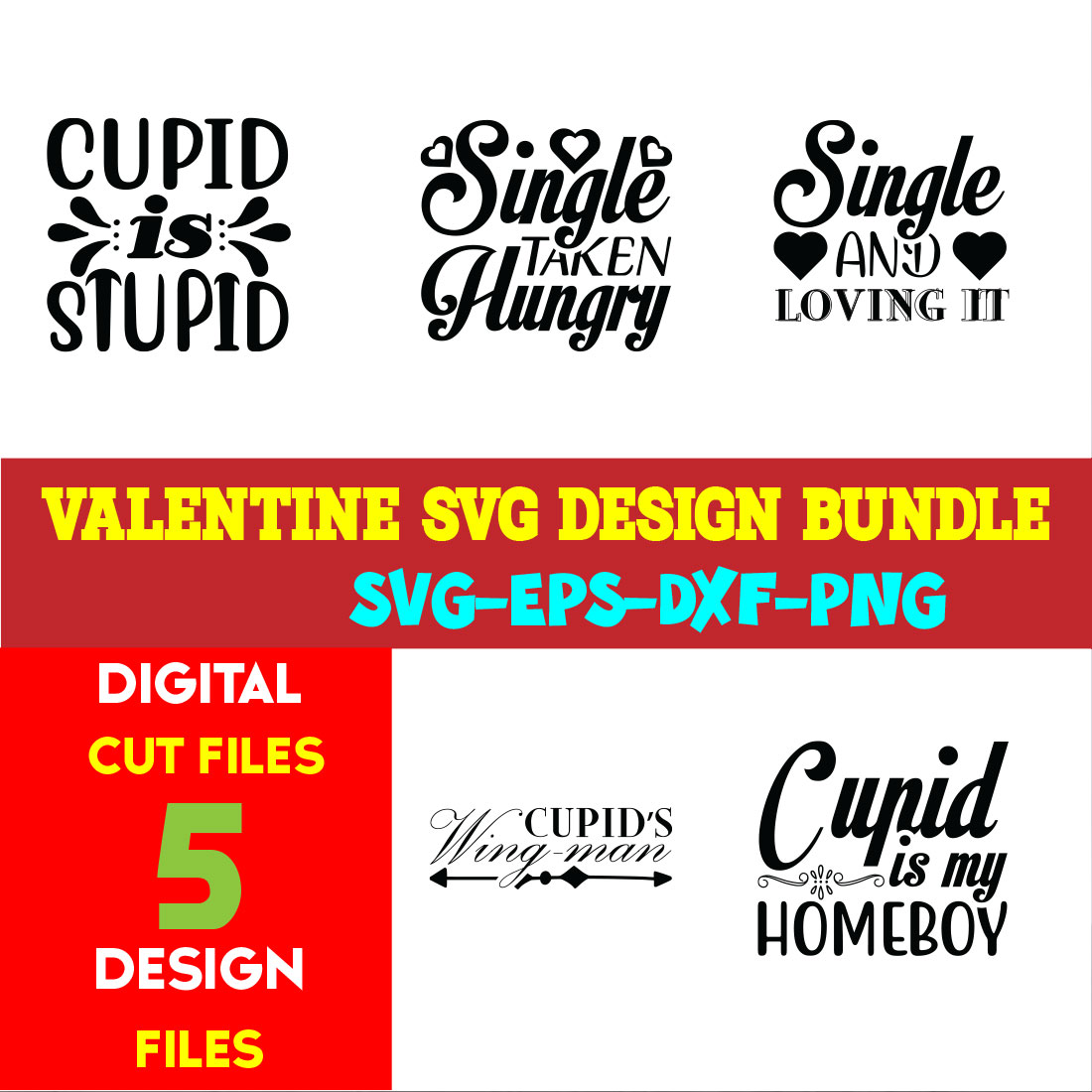 Valentine T-shirt Design Bundle Volume-01 cover image.