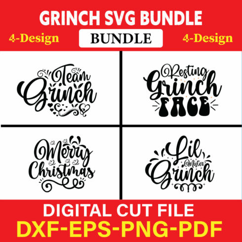 Grinch T-shirt Design Bundle Vol-3 cover image.