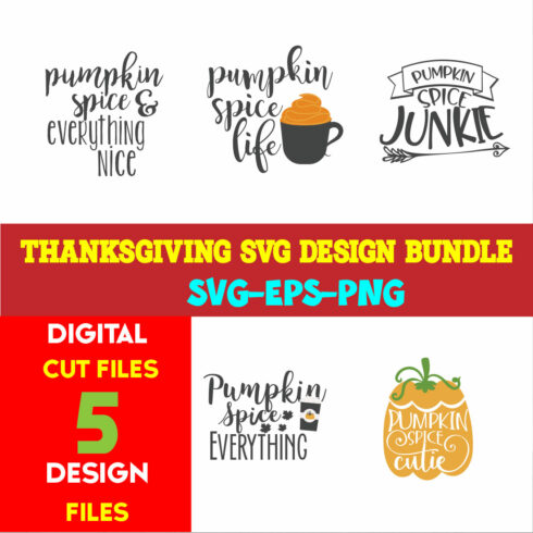 Thanksgiving T-shirt Design Bundle Volume-08 cover image.