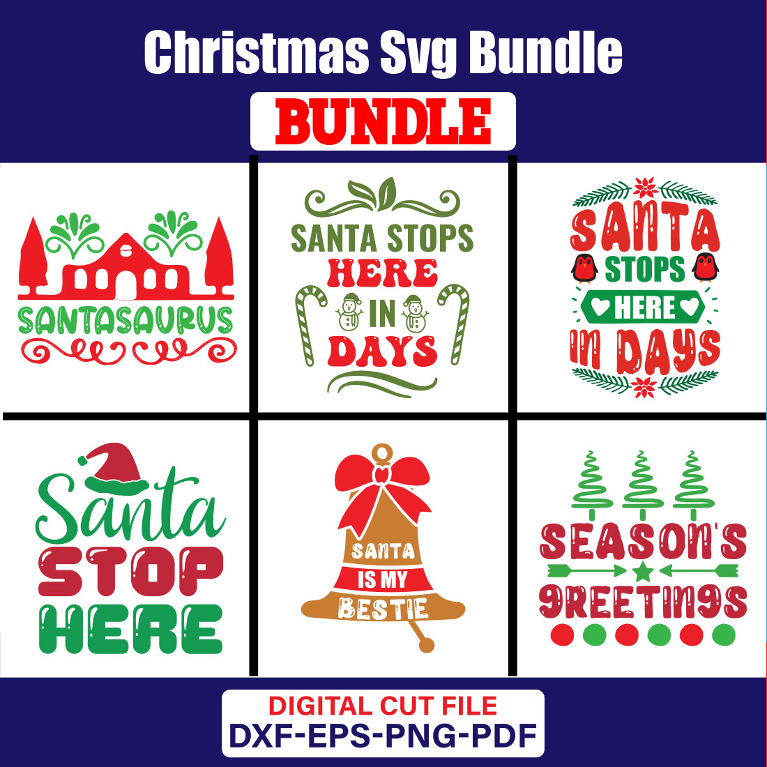 Christmas T-shirt Design Bundle Vol-72 cover image.