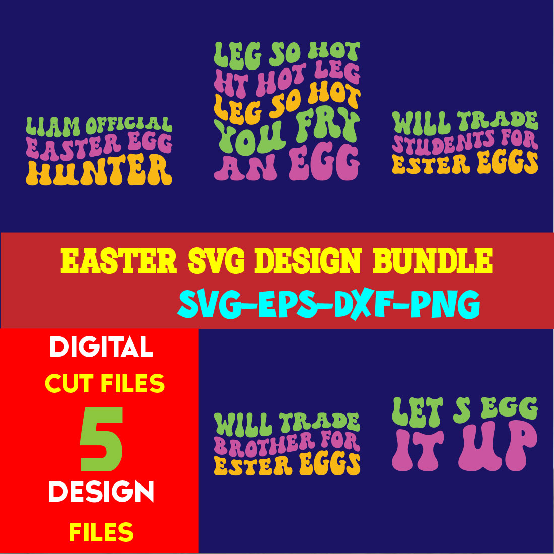 Easter T-shirt Design Bundle Volume-02 cover image.