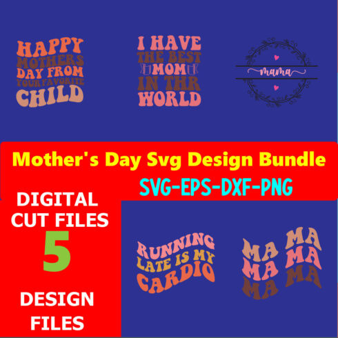 Mom SVG T-shirt Design Bundle Volume-11 cover image.