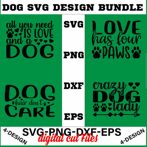 Dog Bundle SVG, Dog Mom Svg, Dog Lover Svg, Cricut Svg, Dog Quote, Funny Svg, Pet Mom Svg, Cut Files Volume-03 cover image.