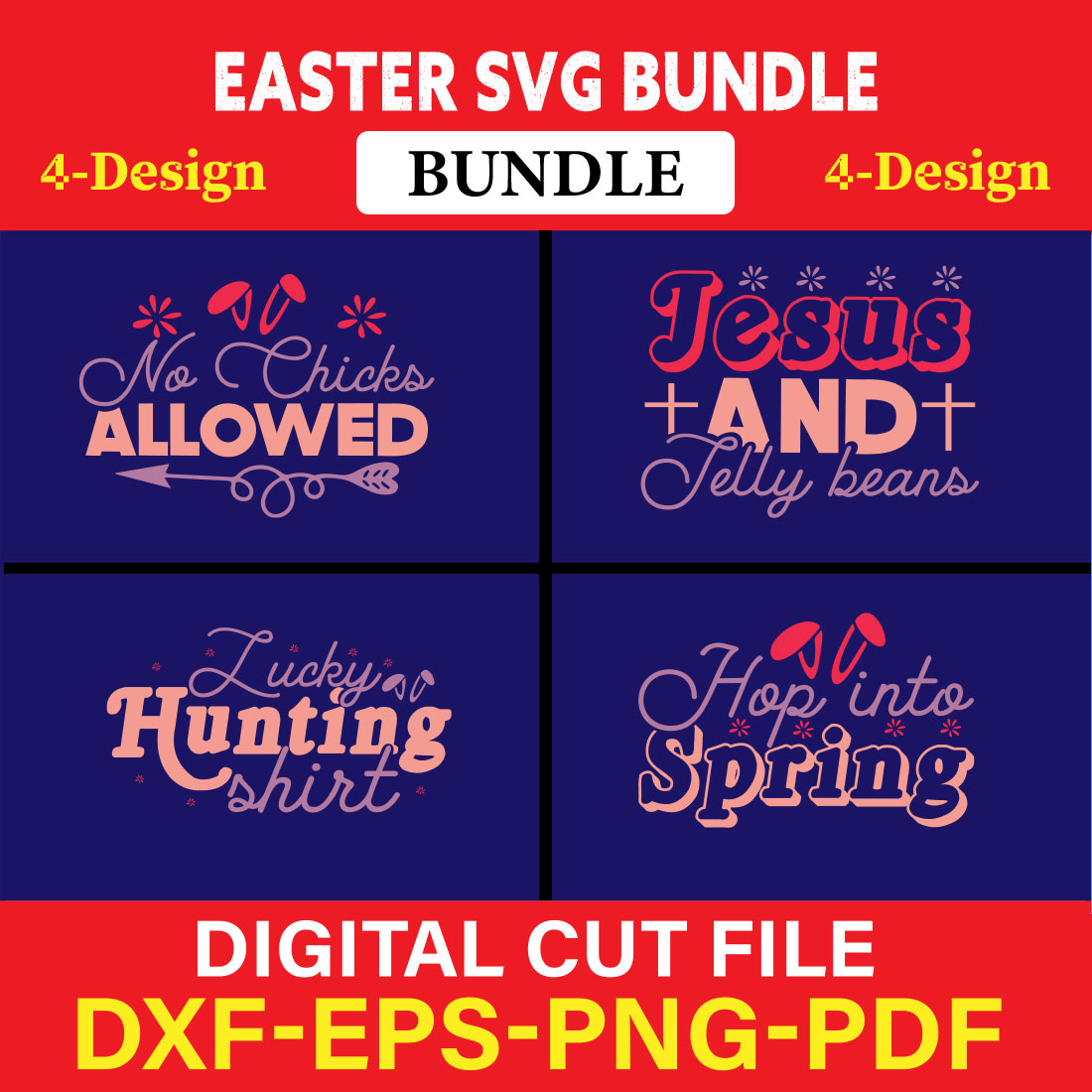 Easter T-shirt Design Bundle Vol-13 cover image.