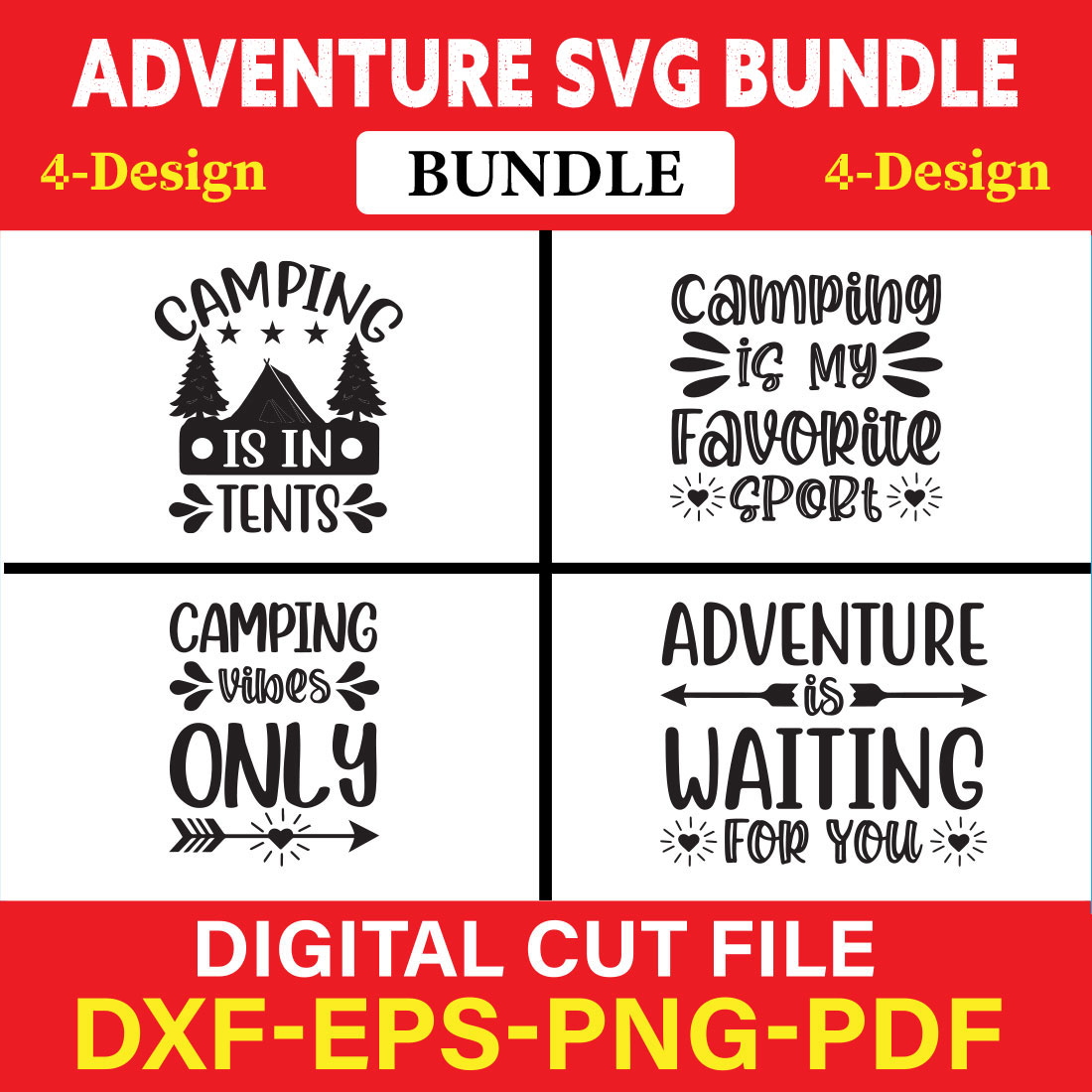 Adventure T-shirt Design Bundle Vol-1 cover image.