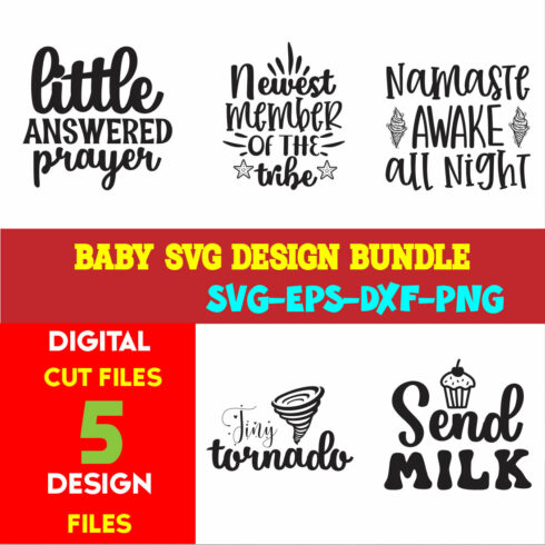 Baby T-shirt Design Bundle Volume-04 cover image.