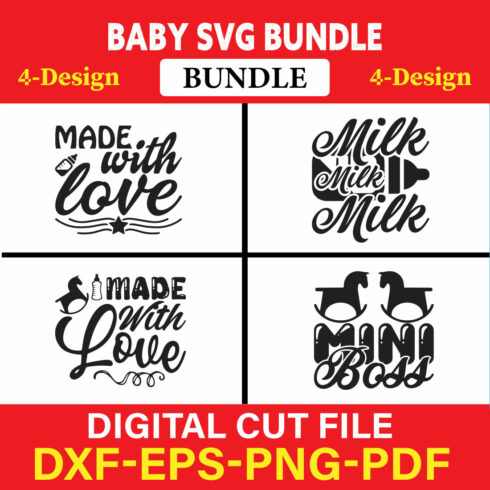 Baby SVG T-shirt Design Bundle Vol-10 cover image.