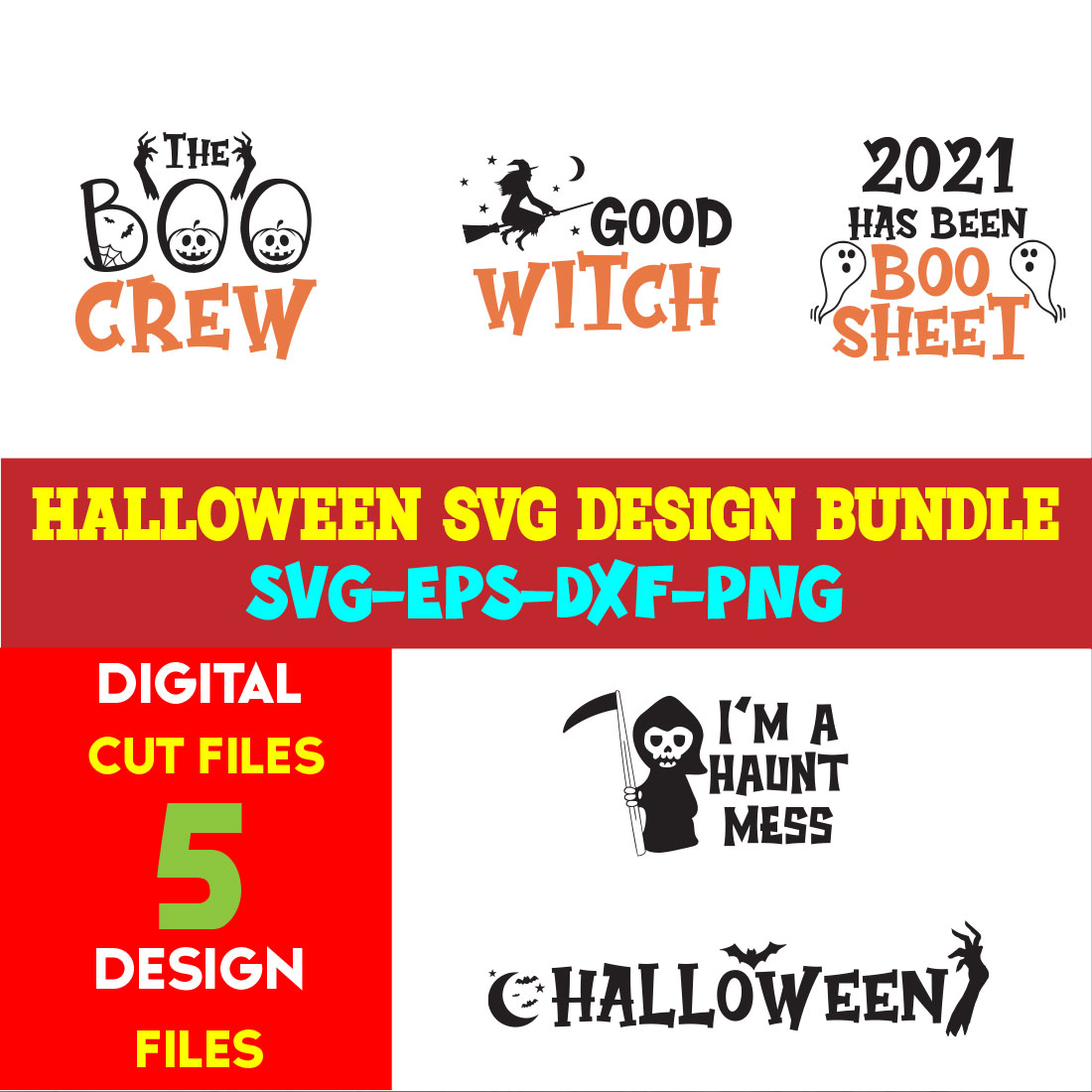 Halloween T-shirt Design Bundle Volume-04 cover image.