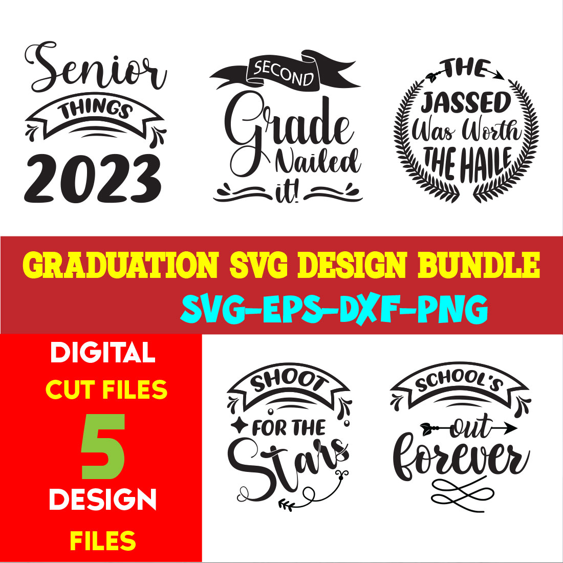 Graduation T-shirt Design Bundle Volume-03 cover image.