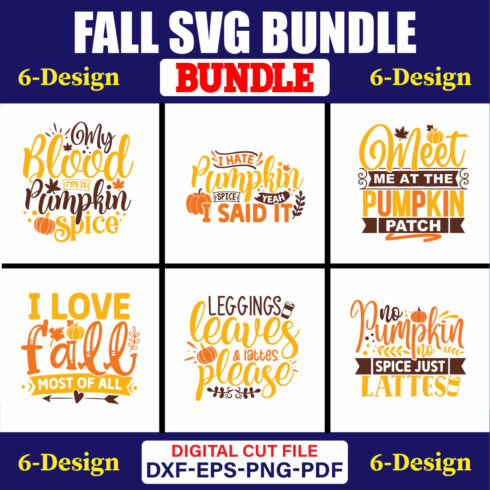 Fall SVG T-shirt Design Bundle Vol-02 cover image.