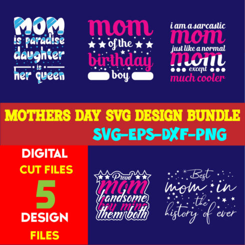 Mothers Day T-shirt Design Bundle Volume-06 cover image.