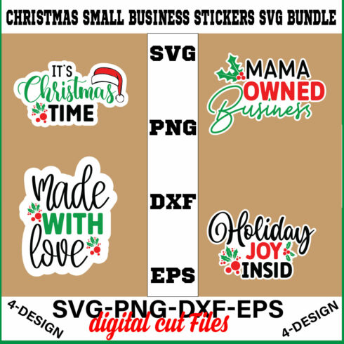 Christmas SVG Bundle Funny Christmas SVG Cut File Cricut Clip art Commercial Use Holiday SVG Christmas Sayings Quotes Winter Volume-12 cover image.