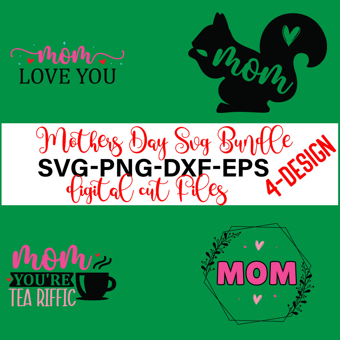 Mothers Day SVG Bundle, mom life svg, Mother's Day, mama svg Volume-15 cover image.