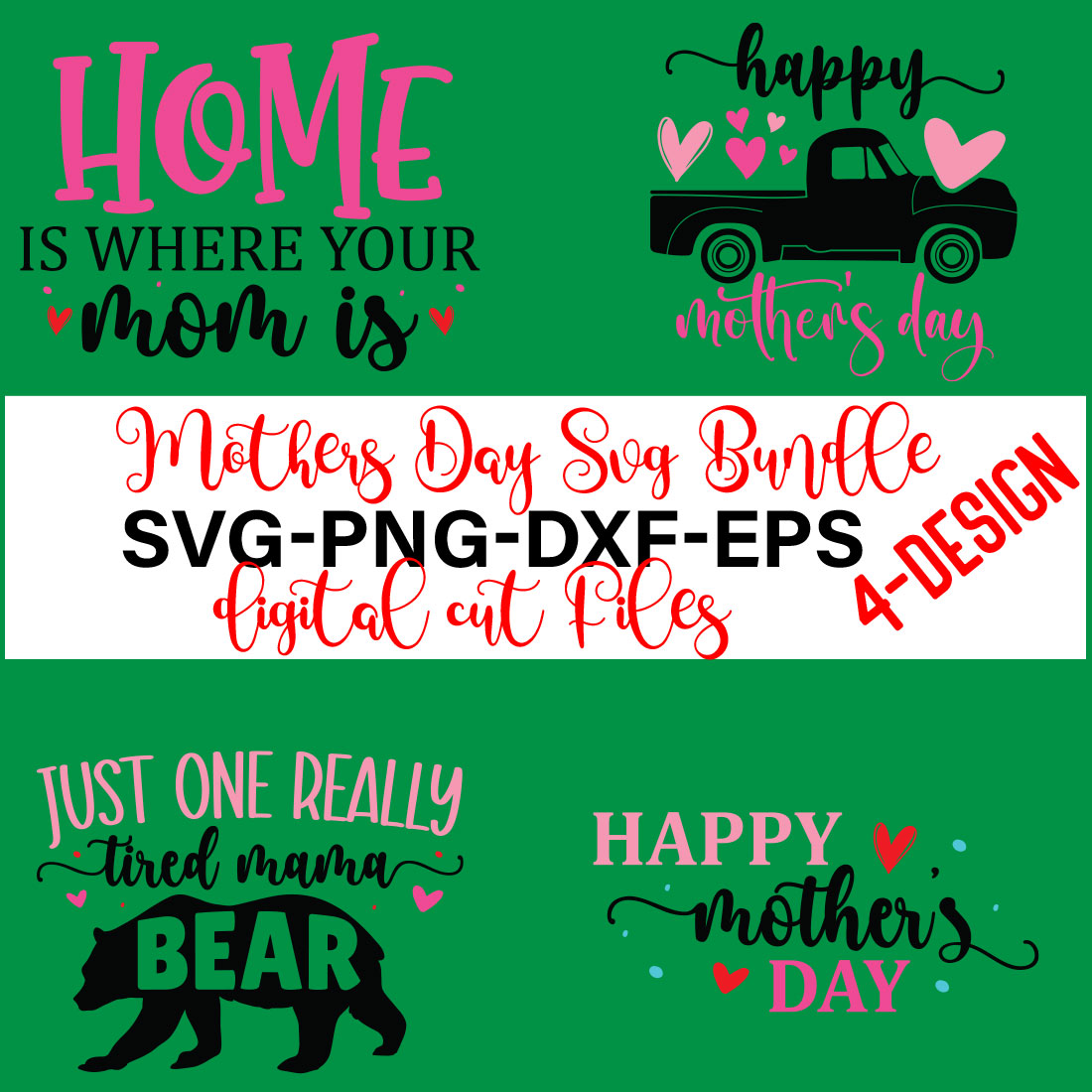 Mothers Day SVG Bundle, mom life svg, Mother's Day, mama svg Volume-12 cover image.