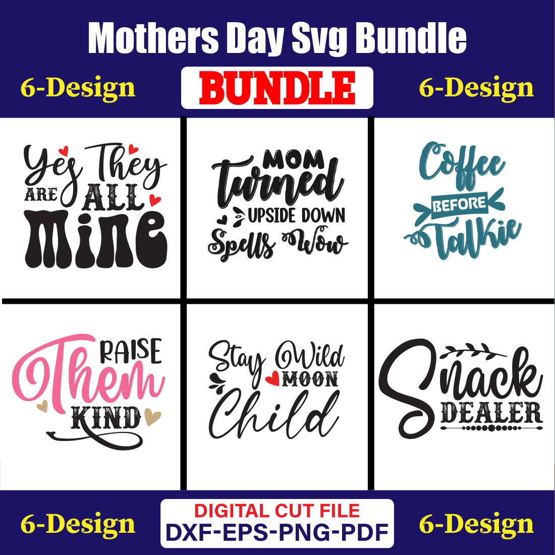 Mothers Day SVG Bundle, Mom life svg, Mama svg, Funny Mom Svg, Blessed mama svg, Mom of boys girls svg-Vol-120 cover image.