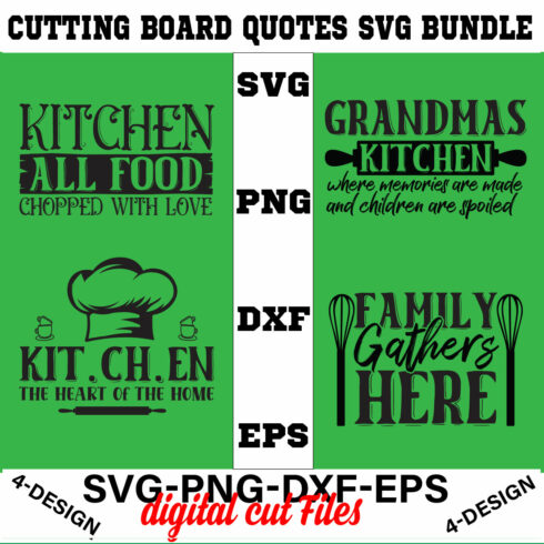 Cutting Board Quotes SVG Vol-02 cover image.