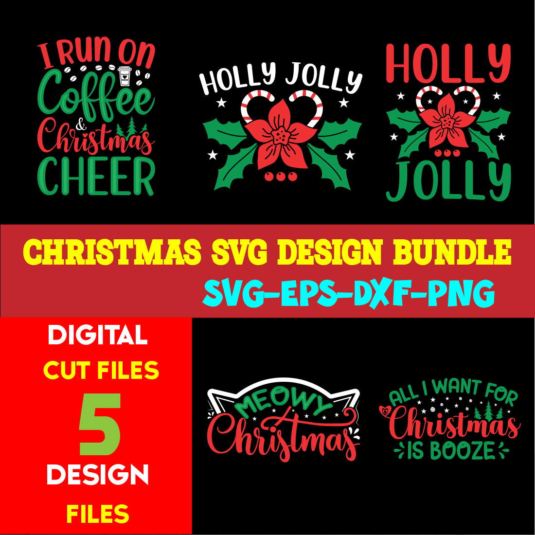 Christmas T-shirt Design Bundle Volume-50 cover image.