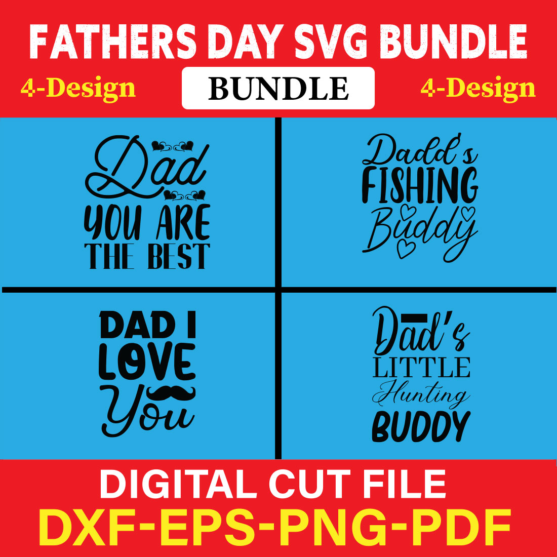 Fathers Day T-shirt Design Bundle Vol-7 cover image.