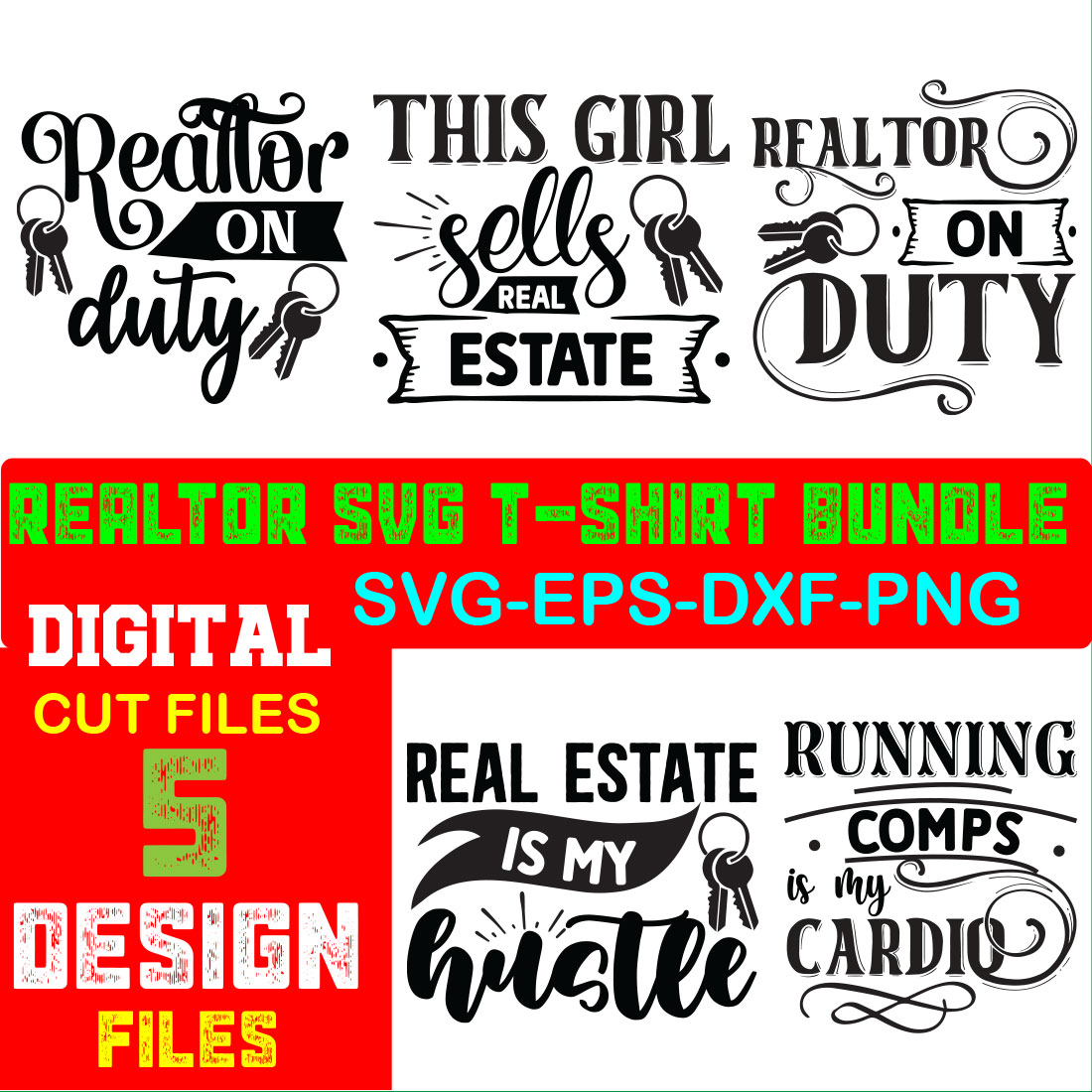 Realtor Svg T-shirt Bundle Volume-03 cover image.