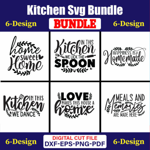 Kitchen T-shirt Design Bundle Vol-02 cover image.