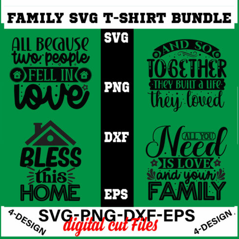 Family Quotes svg, Family svg Bundle, Family Sayings svg, Family Bundle svg Volume-03 cover image.
