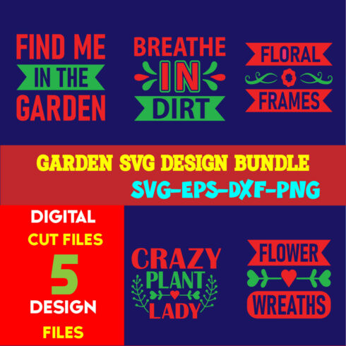 Garden T-shirt Design Bundle Volume-05 cover image.