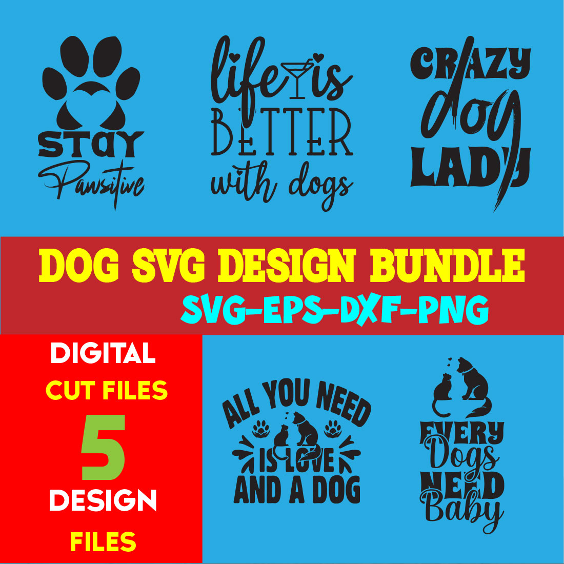 Dog T-shirt Design Bundle Volume-02 cover image.
