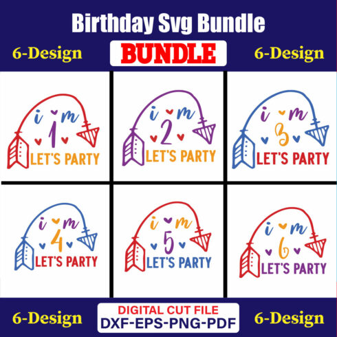Birthday T-shirt Design Bundle Vol-21 cover image.