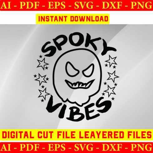 Spoky Vibes SVg Files cover image.