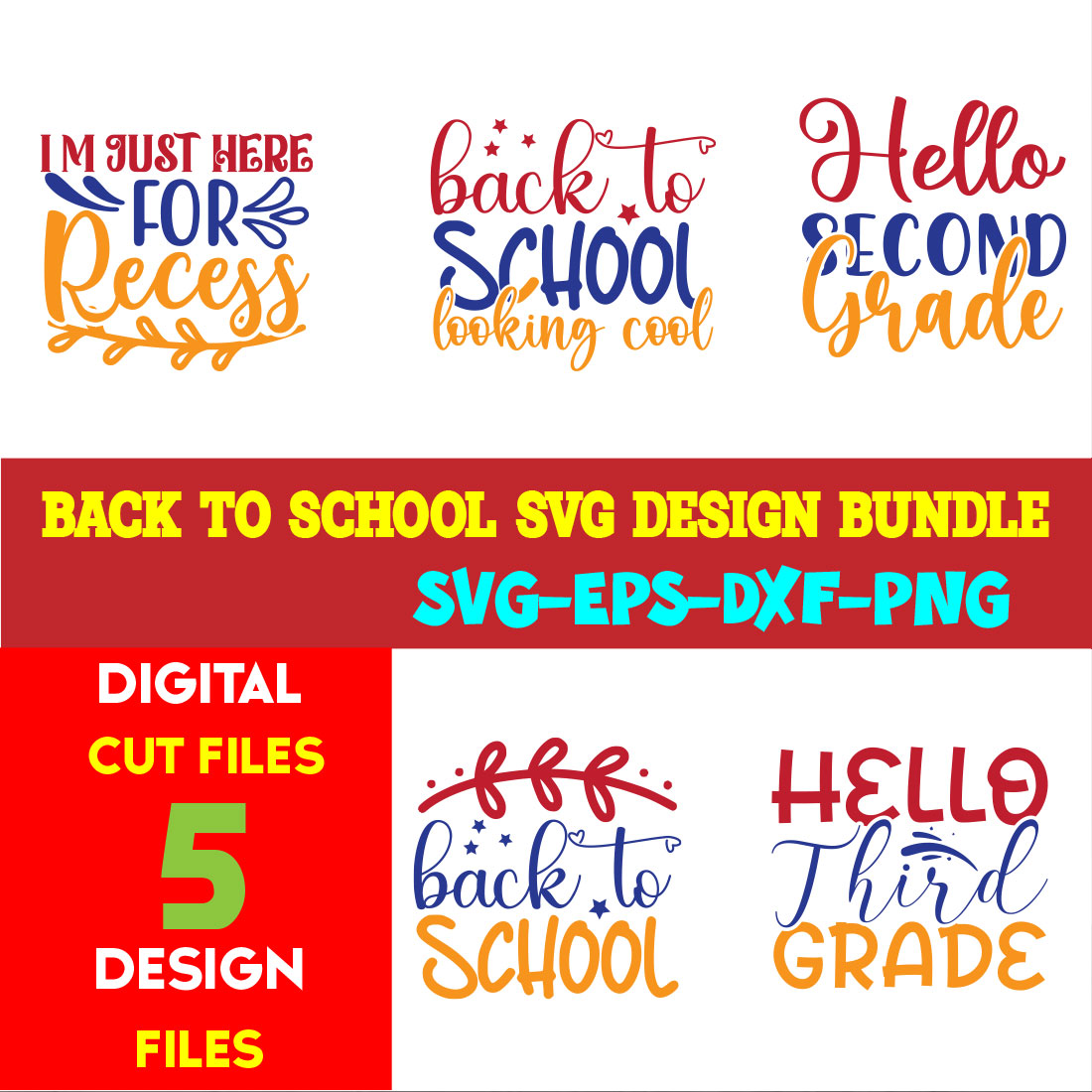 Back To School T-shirt Design Bundle Volume-08 cover image.