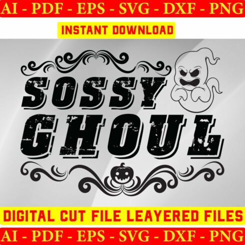 Sossy Ghoul Svg Files cover image.