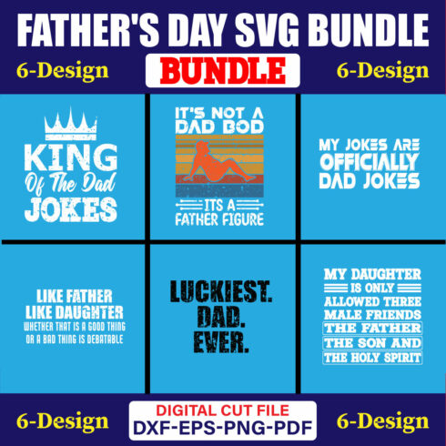 Father's Day SVG T-shirt Design Bundle Vol-27 cover image.