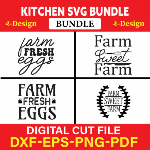 Kitchen T-shirt Design Bundle Vol-17 cover image.