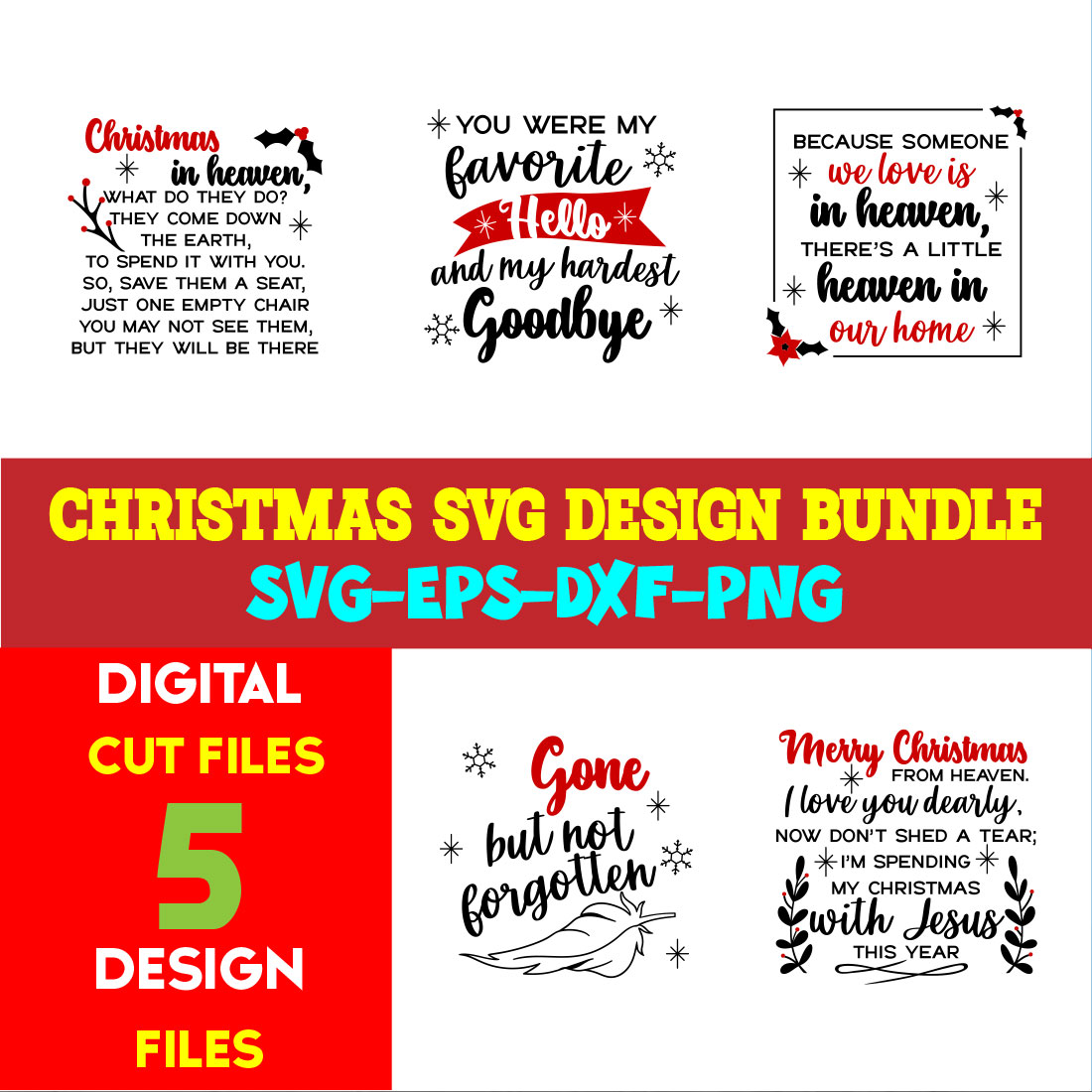 Christmas T-shirt Design SVG Bundle Free Volume-66 cover image.