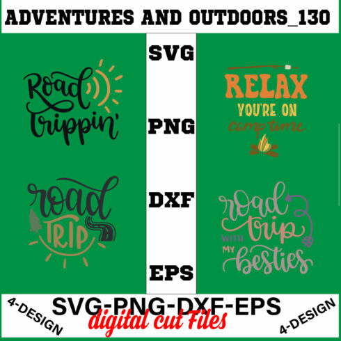 Adventures And Outdoors T-shirt Design Bundle Volume-26 cover image.