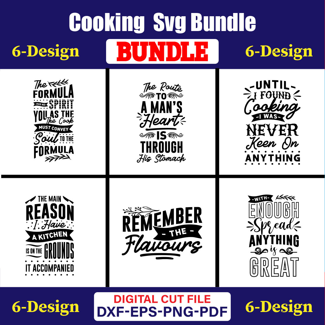 Cooking T-shirt Design Bundle Vol-17 cover image.