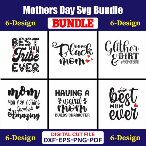 Mothers Day SVG Bundle, Mom life svg, Mama svg, Funny Mom Svg, Blessed mama svg, Mom of boys girls svg-Vol-123 cover image.