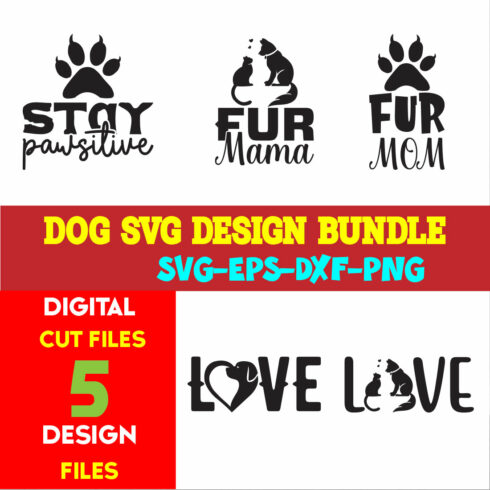 Dog T-shirt Design Bundle Volume-04 cover image.