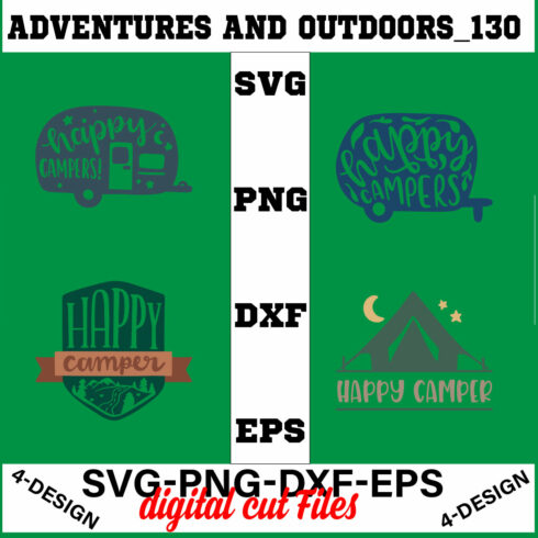 Adventures And Outdoors T-shirt Design Bundle Volume-13 cover image.