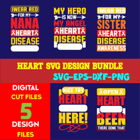 Heart T-shirt Design Bundle Volume-03 cover image.