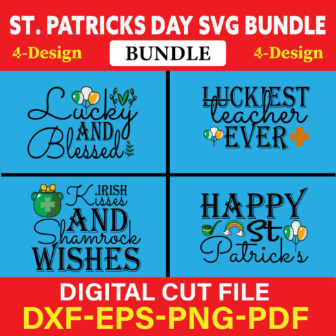 St Patrick's Day T-shirt Design Bundle Vol-17 cover image.