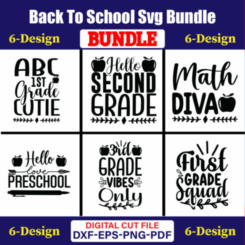 Back To School T-shirt Design Bundle Vol-44 cover image.