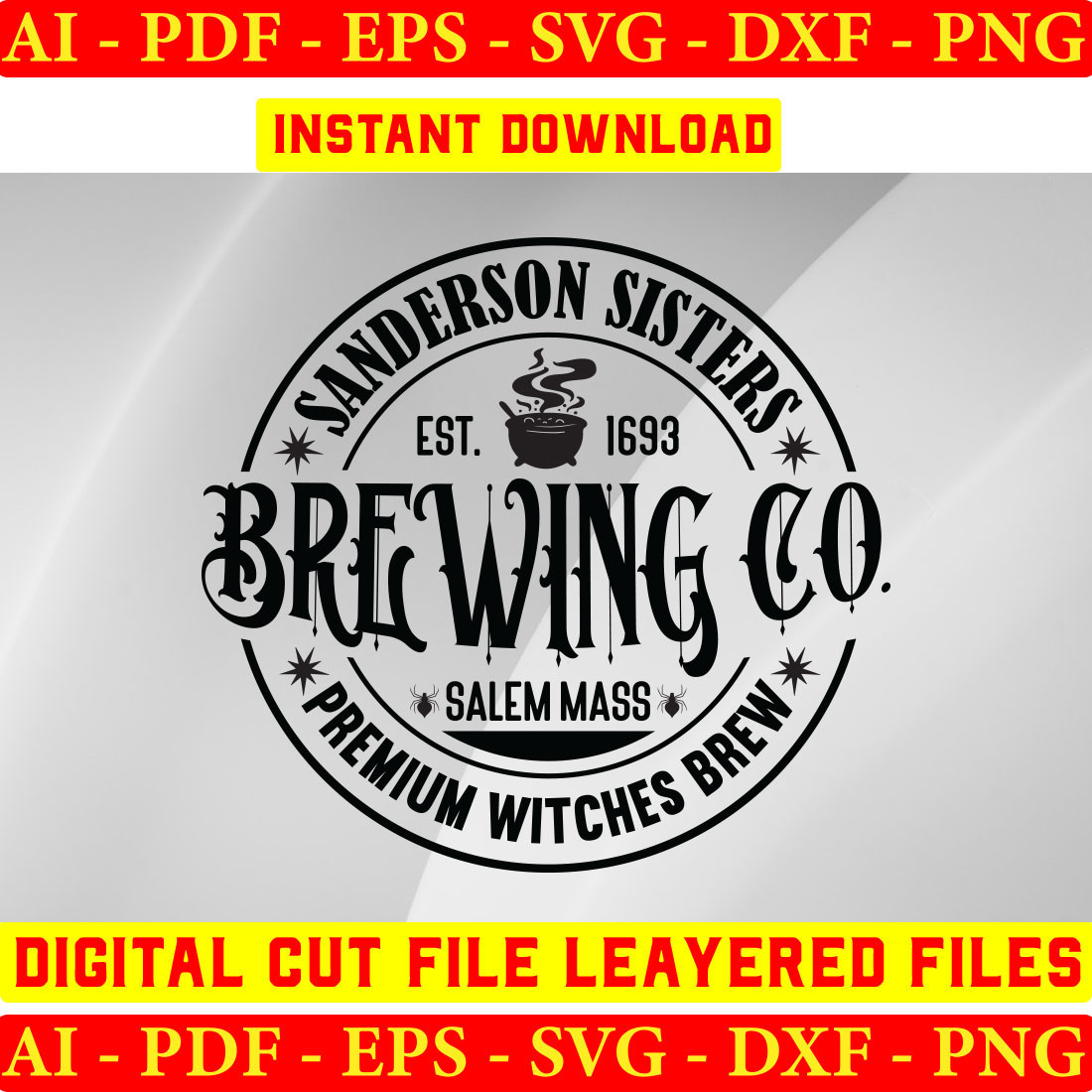 Sanderson Sisters Brewing Co Salem Mass Premium Witches Brew Est 1693 cover image.