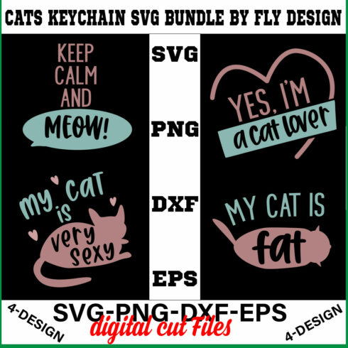 Cat SVG T-shirt Design Bundle Volume-05 cover image.