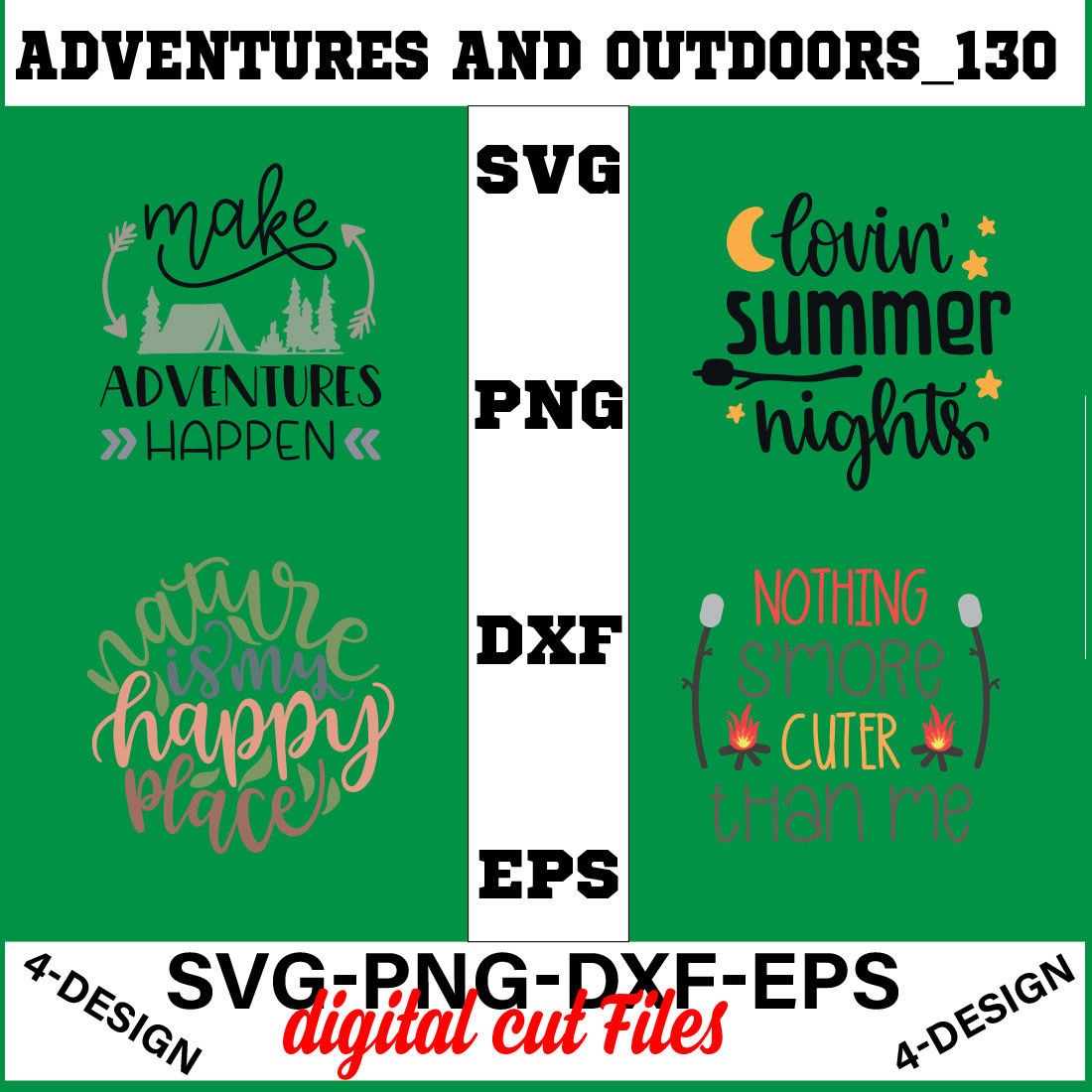 Adventures And Outdoors T-shirt Design Bundle Volume-24 cover image.