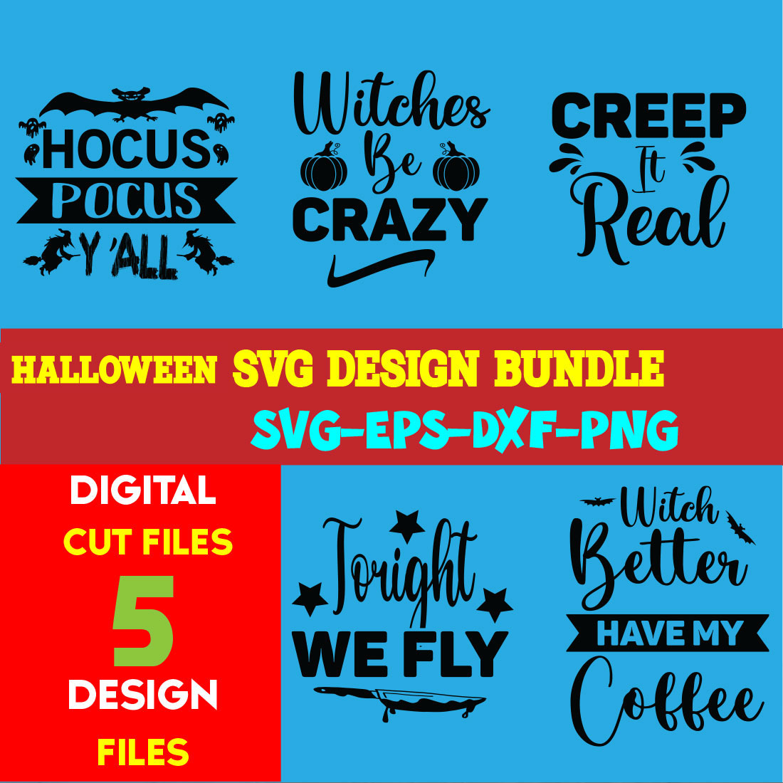 Halloween T-shirt Design Bundle Volume-02 cover image.